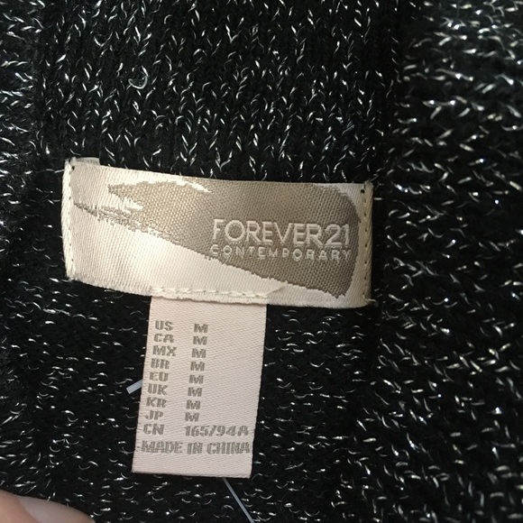 Black & Silver Midi Dress - Picture 4 of 6